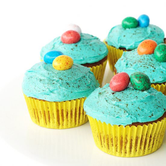 Speckled Egg Easter Cupcakes