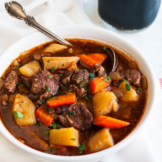 Slow Cooker Guinness Beef Stew