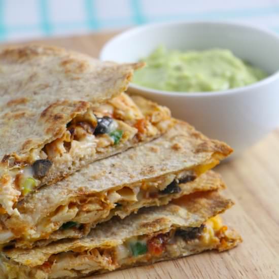 Salsa Chicken Quesadillas