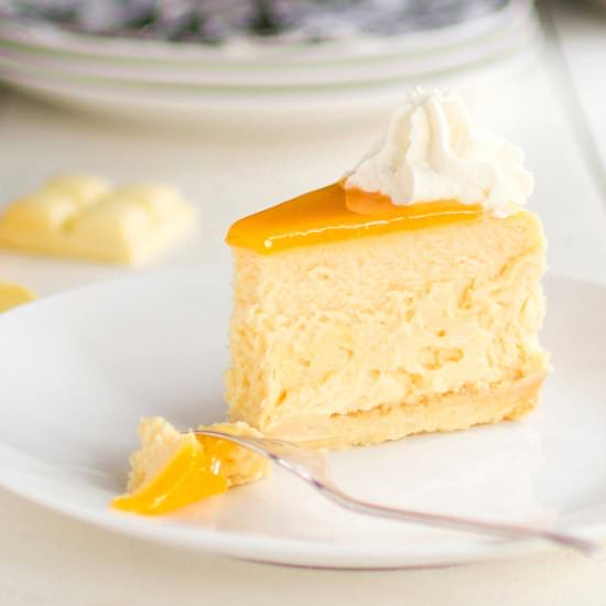 Lemon & White Chocolate Cheesecake