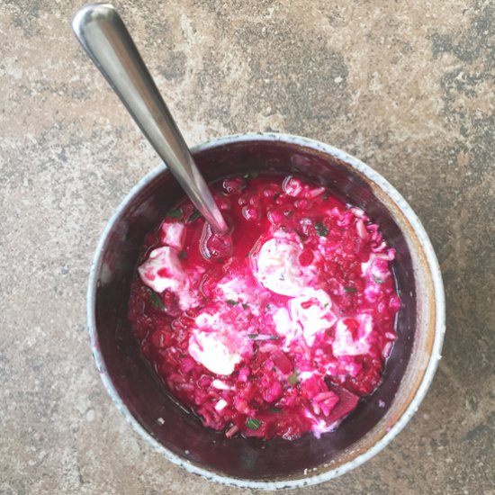 Spicy & Sour Beet Soup