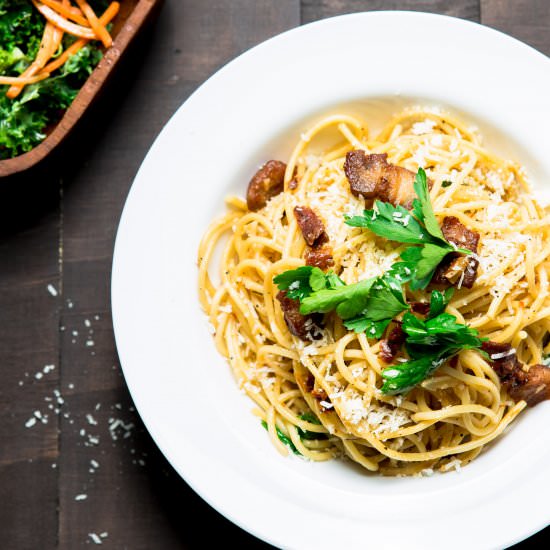 Pork Belly & Sun Dried Tomato Pasta