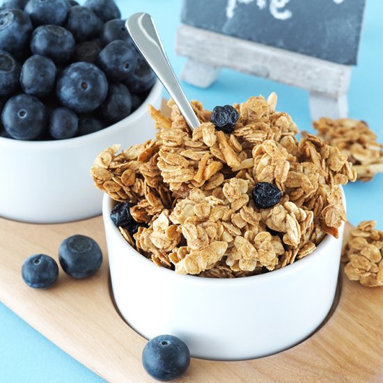 Blueberry Pie Granola