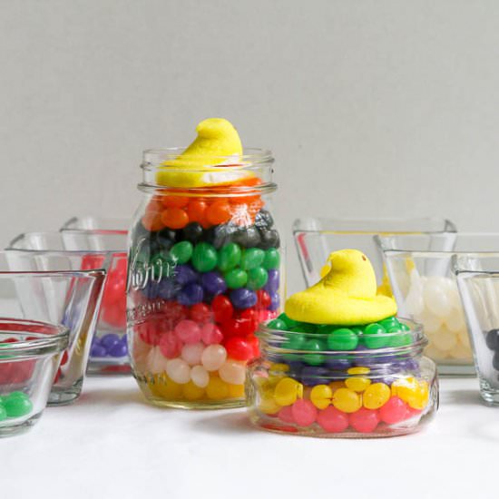 Jelly Bean Peep Jars