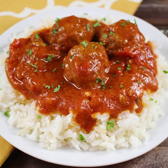 Meatballs and Rice