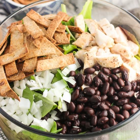 Chicken Salad with Tortilla Strips