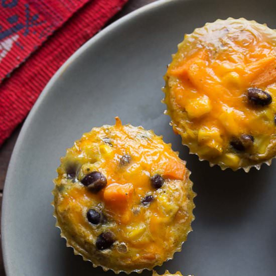 Southwestern Sweet Potato Egg Muffins