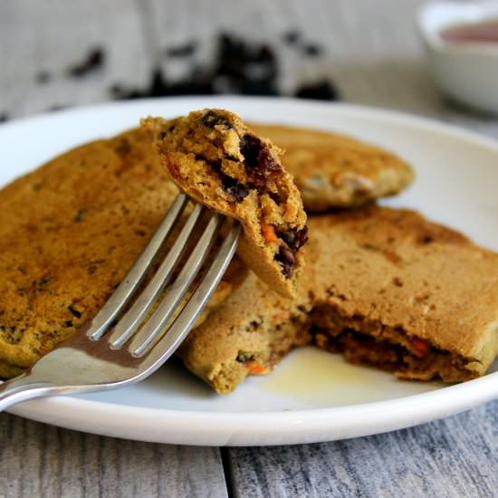 Vegan Carrot Cake Pancakes