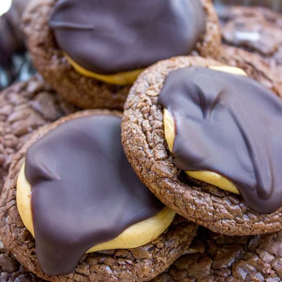 Buckeye Brownie Cookies