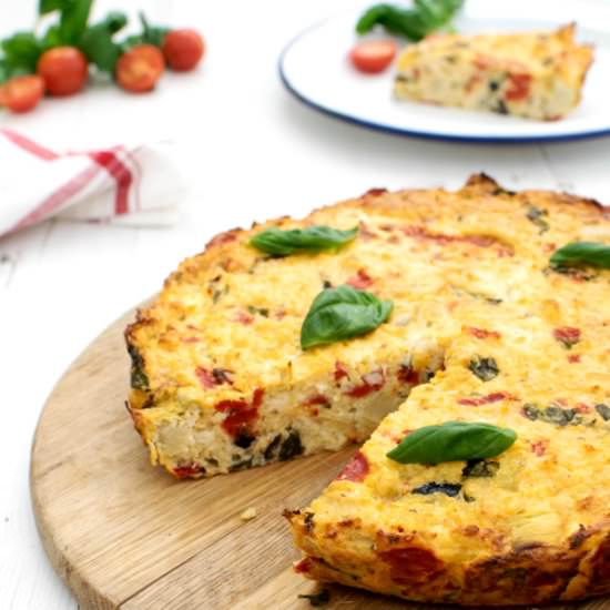 Crustless Cauliflower Rice Quiche