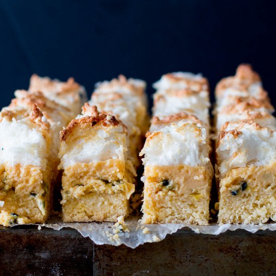 Passionfruit Coconut Bars