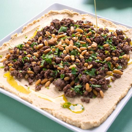 Hummus with Ground Lamb