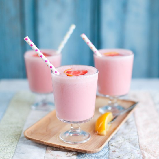 Strawberry Preserved Lemon Lassi