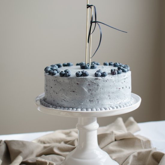 Blueberry Custard Cake