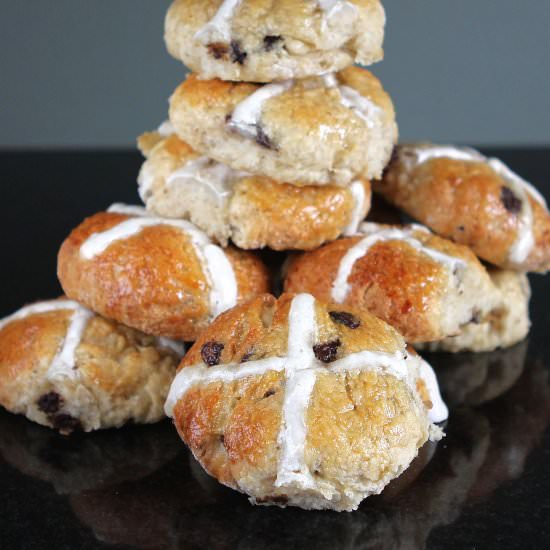 Choc-Cross Buns – gluten free