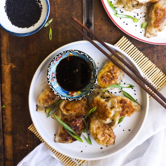 Kimchi and Tofu Dumplings