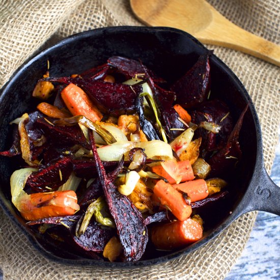 Paleo Roasted Root Vegetables