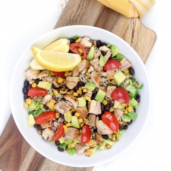 30-Min Healthy Chicken Burrito Bowl