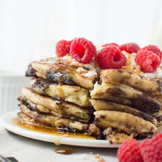 Coconut Dark Chocolate Pancakes