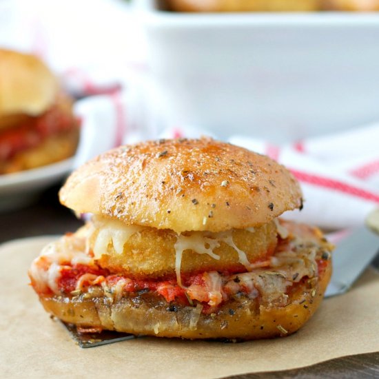 Chicken Parmesan Sliders Casserole