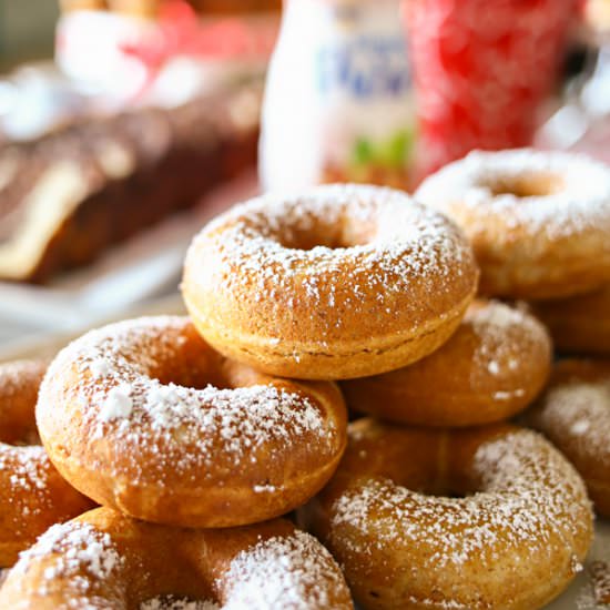 Caramel Whole Wheat Donuts