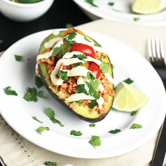 Vegan Stuffed Avocado