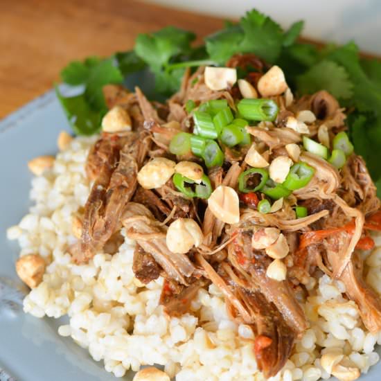 Crock Pot Thai Peanut Pork