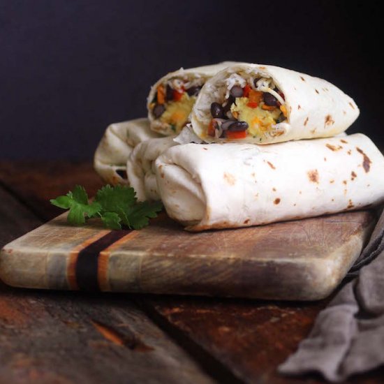 Vegetarian Breakfast Burrito