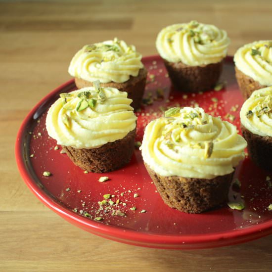 Carrot and Pistachio Muffins