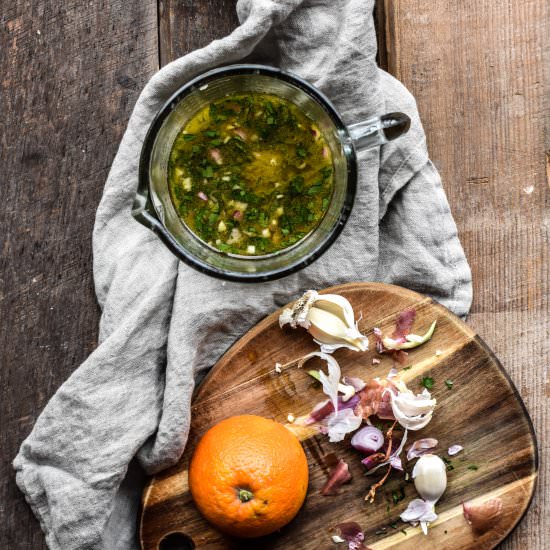 Basil-Orange Sherry Vinaigrette