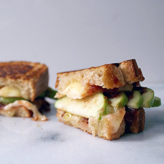 Apple and Cranberry Grilled Cheese