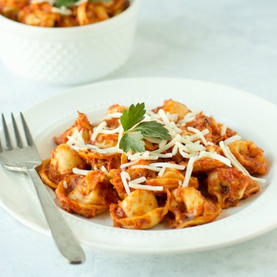 One-Skillet-Tortellini-Zucchini