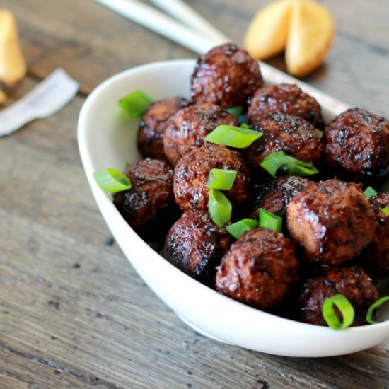 Slow Cooked Asian Meatballs