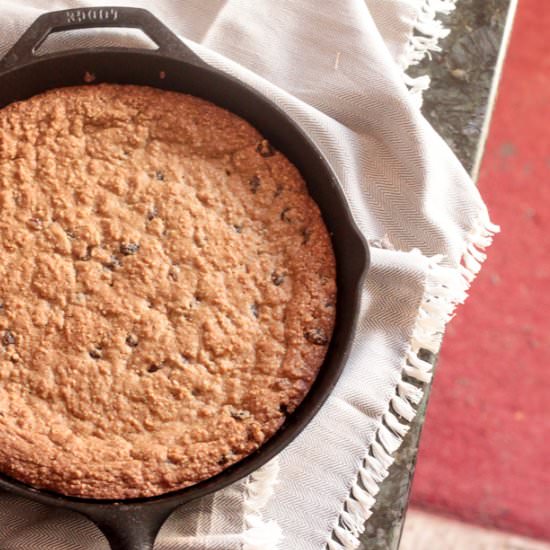 Oatmeal Raisin Skillet Cookie