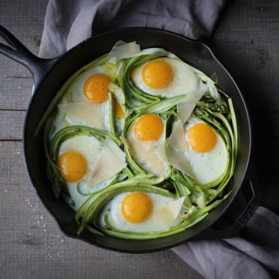 Asparagus, Eggs + Parmesan