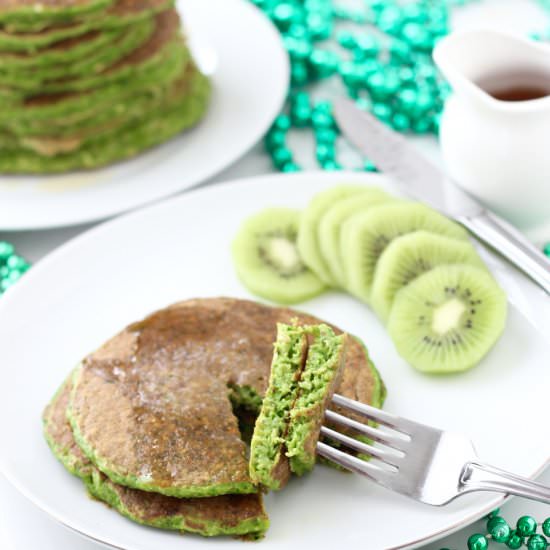 St. Patrick’s Day Protein Pancakes