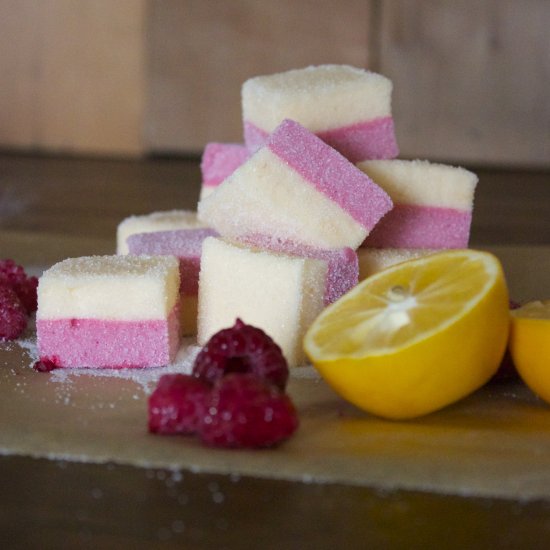 Raspberry Lemon Drop Marshmallows