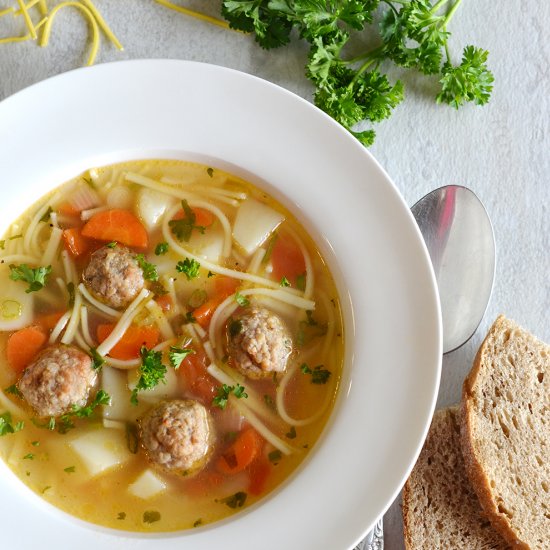 Easy Meatball Soup