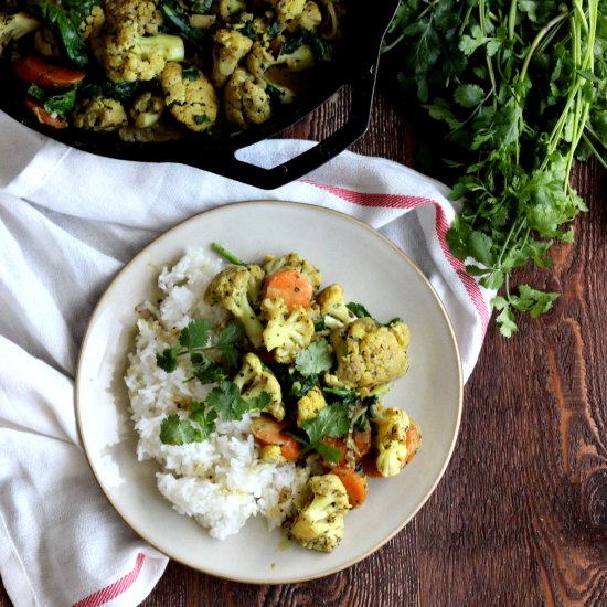 Cauliflower Coconut Curry