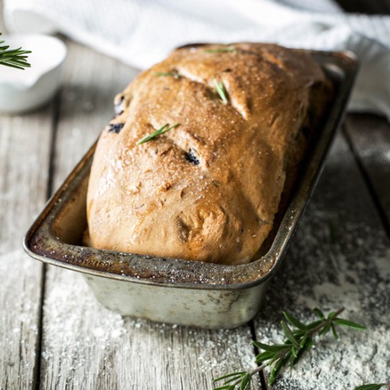 Olive and Rosemary Spelt Loaf