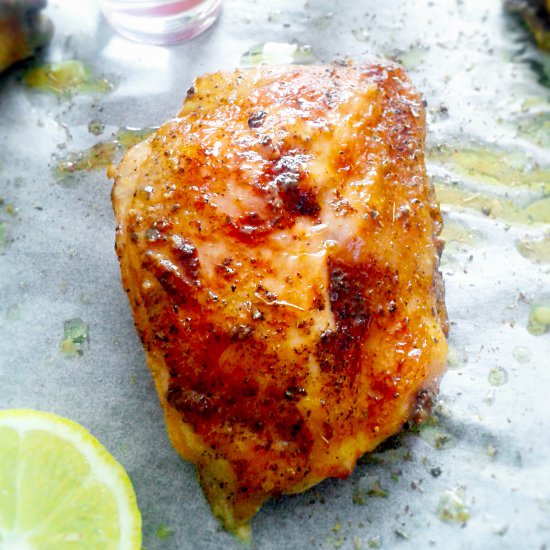 Oven grilled chicken