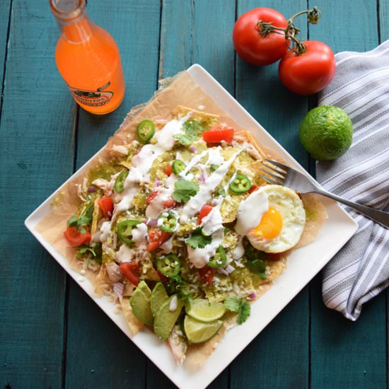 Chilaquiles Verde Nachos