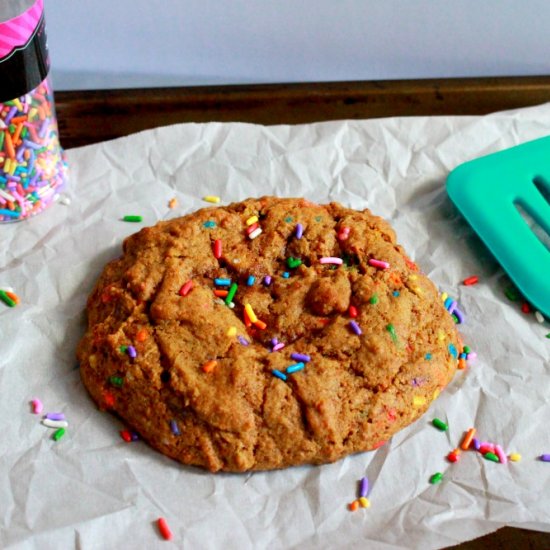 Giant Whole Wheat Funfetti Cookie