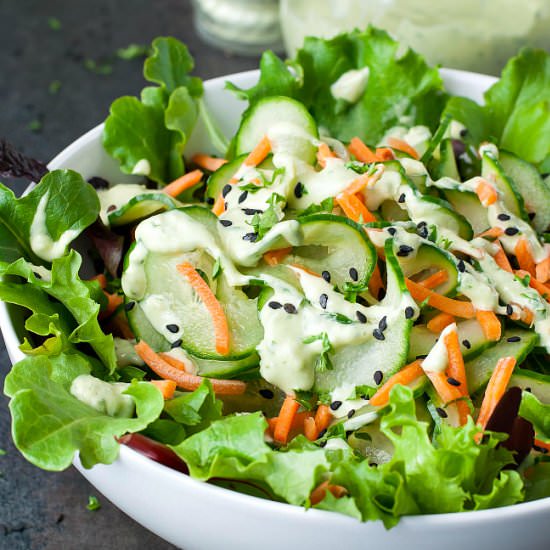 Wasabi Cucumber Avocado Dressing