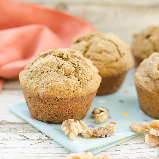 Pumpkin Nut Sourdough Muffins