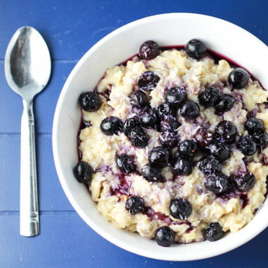 Blueberry Coconut Steel-Cut Oats