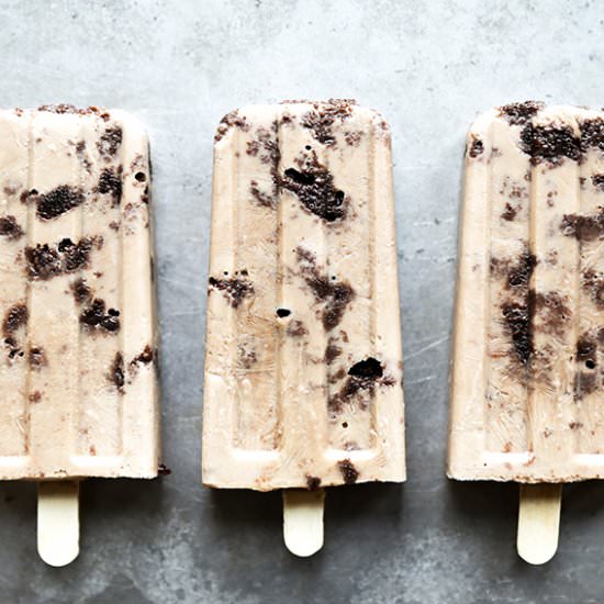 Guinness Popsicles with Brownies