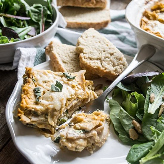 Butternut Squash & Spinach Lasagna