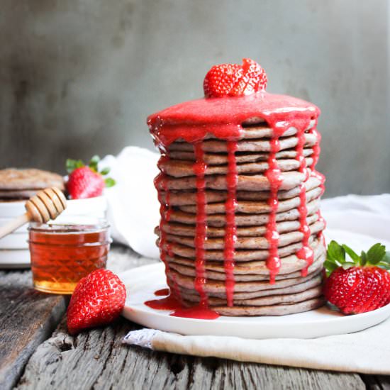 Gluten Free Strawberry Pancakes