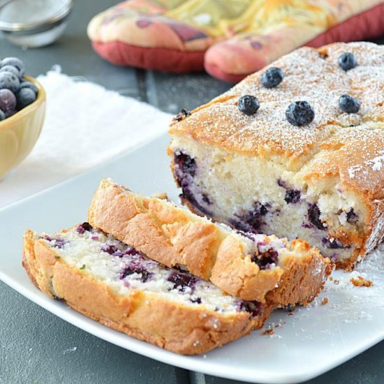 Eggless Blueberry Cake